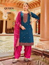 Queen Patiyala By Banwery Gadhwal Silk Online Kurti With Bottom Dupatta Wholesale